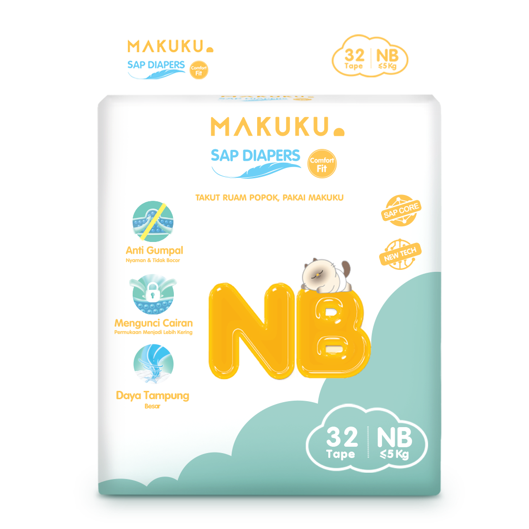 Product image of MAKUKU SAP Diapers Balance Comfort Fit size NB
