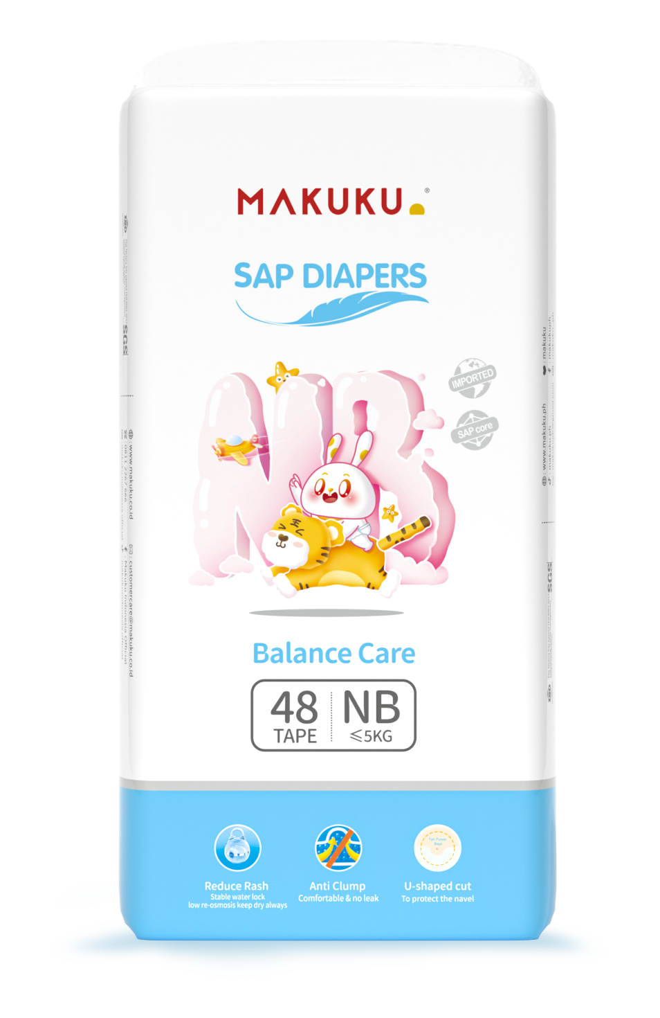 Product image of MAKUKU SAP Diapers Balance Care size NB