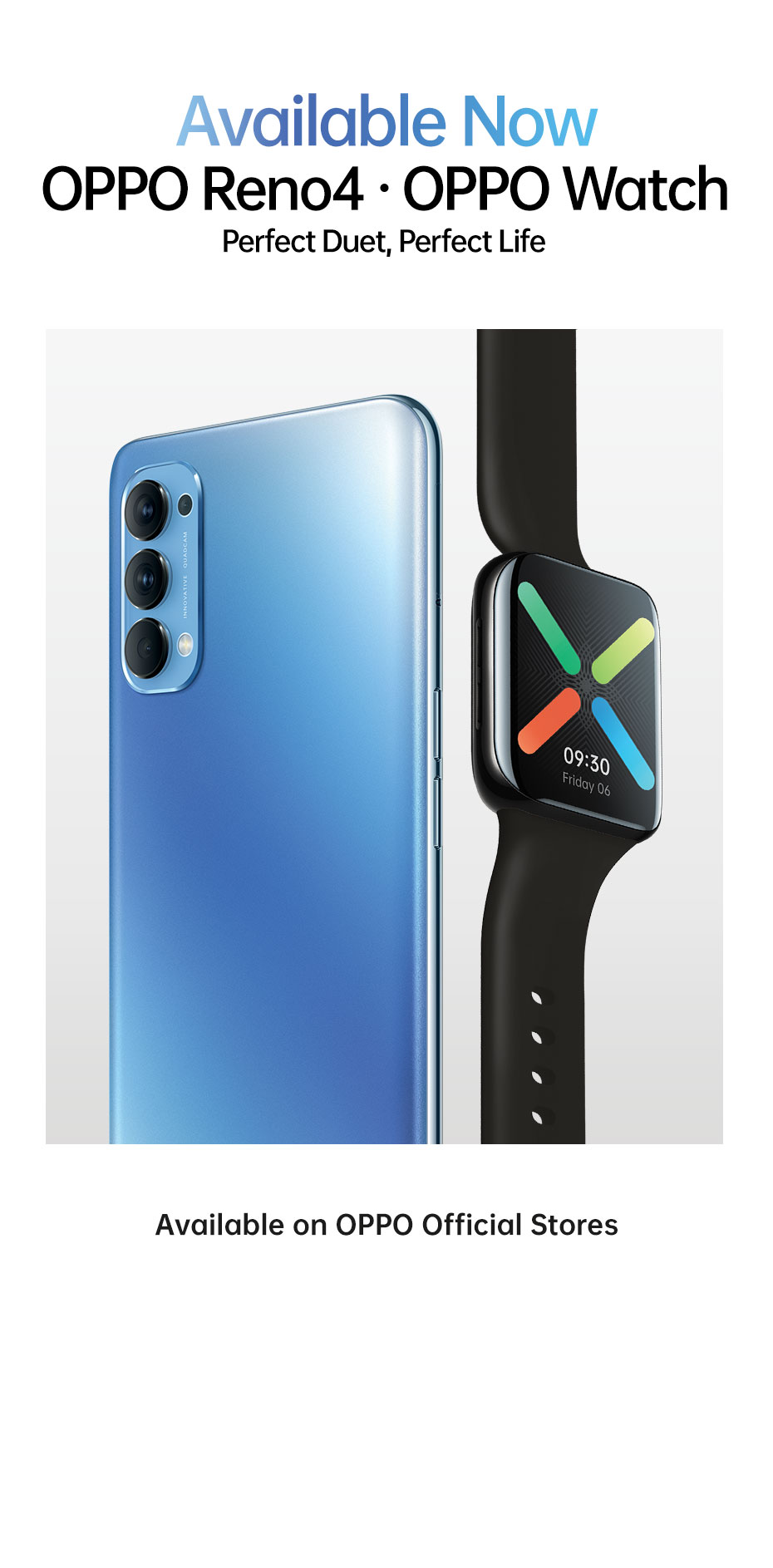 Oppo reno 4 clearance with watch price